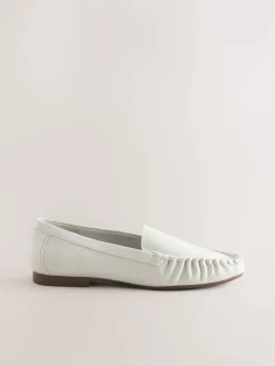 Next Forever Comfort® Soft Ruched Loafers Bone Online
