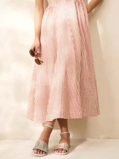 Next Standard/Wide Fit Woven Flat Sandals Bone White Leather