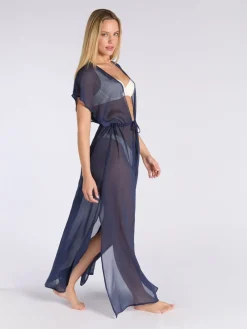 Boux Avenue Maxi Kaftan Beach Cover-Up Blue Clearance