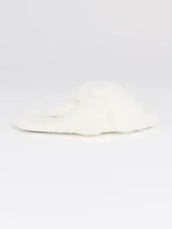 Boux Avenue Cross Band Slippers White Discount