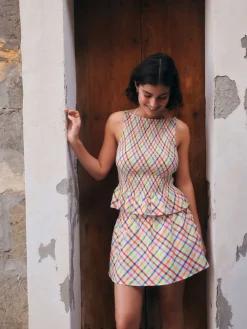 Next Skort Bright Check New