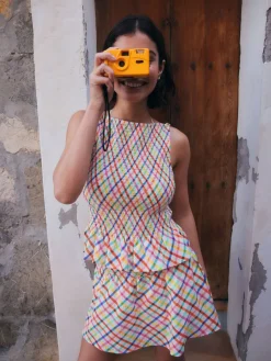 Next Skort Bright Check New