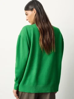 Next Bright Green Supersoft V-Neck Cardigan With Pockets Clearance