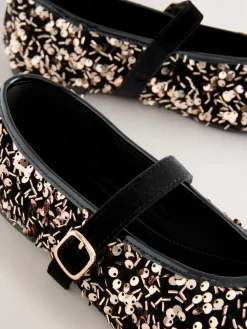 Next Forever Comfort® Embellished Sequin Mary Jane Shoes Bronze Sale