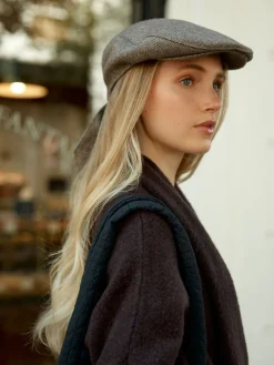 Next Brown Bow Back Flat Cap Best