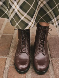 Next Forever Comfort® Lace-Up Ankle Boots Burgundy Red Leather Sale