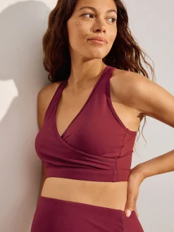 Next Burgundy Red Maternity Nursing Sports Bra
