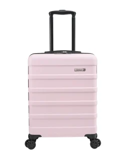 Cabin Max Pale Pink Anode 40L ABS Cabin Carry On Hand 55x40x20cm Luggage Outlet
