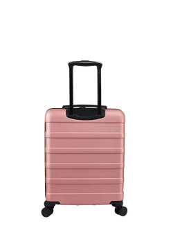 Cabin Max Anode 40L ABS Cabin Carry On Hand Luggage 55x40x20cm Pink Hot