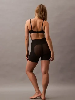Calvin Klein Black Sculpted Shapewear Shorts - Stay Put Mesh Discount