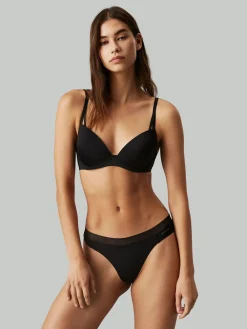 Calvin Klein Seductive Comfort Light Lift Demi Bra Black Hot