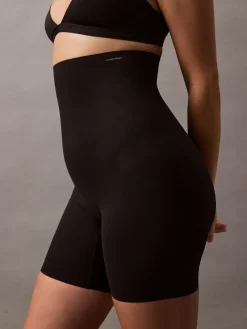 Calvin Klein Black Stay Put Stretch Mid Thigh Shorts Online