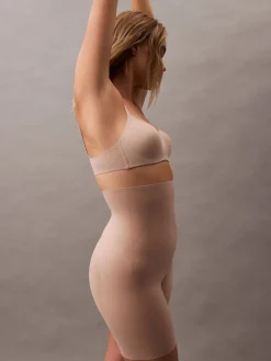 Calvin Klein Natural Stay Put Stretch Mid Thigh Shorts New