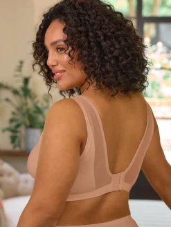 Next B-H Total Support Non Wire Ultimate Comfort Bra Caramel Nude Hot