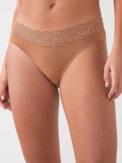 Next Caramel Nude High Leg Cotton Lace Knickers 4 Pack Discount