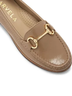 Carvela Comfort Camel Brown London Click Leather Shoes