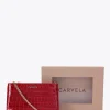 Carvela Red Chain Pouch Set Best
