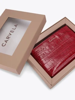 Carvela Red Chain Pouch Set Best
