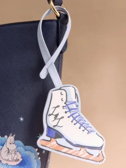 Cath Kidston Blue/White Ice Skating Mirror Charm Bag