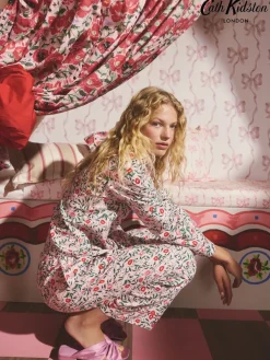 Cath Kidston Pink Kisses Button Through Pyjamas