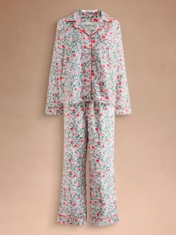 Cath Kidston Pink Kisses Button Through Pyjamas