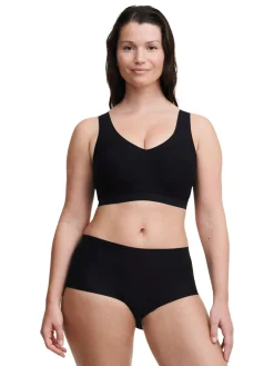 Chantelle Soft Stretch Seamless V-Neck Padded Crop Top Outlet