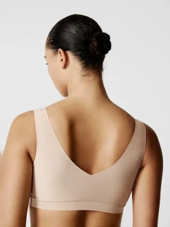 Chantelle Soft Stretch Seamless V-Neck Padded Crop Top New