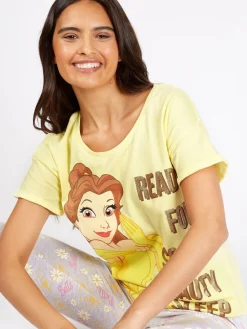 Character Grey Disney Beauty and the Beast Long Leg Pyjama Set Clearance