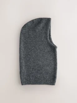 Next Knitted Bonnet Hat Charcoal Grey Sale