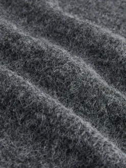 Next Knitted Bonnet Hat Charcoal Grey Sale