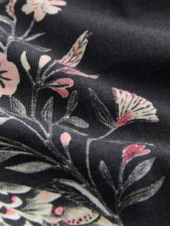 Next Charcoal Grey Leopard Long Sleeve Pyjamas New