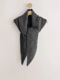 Next Triangle Scarf Charcoal Grey Sale
