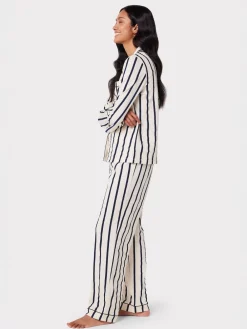 Chelsea Peers White/Blue Long Pyjamas Sets Hot