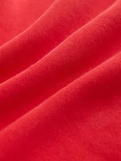 Next Cherry Red Active Longline Overhead Seam Detail Supersoft Hoodie with Pockets Clearance