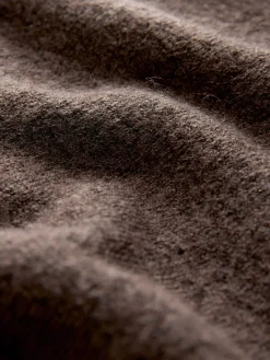 Next Chocolate Brown Crew Neck Knitted Cardigan With Wool Hot