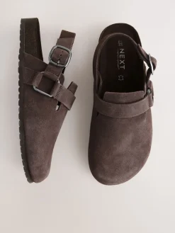 Next Forever Comfort® Slingback Footbed Shoes Chocolate Brown Discount