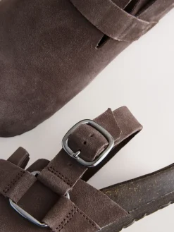 Next Forever Comfort® Slingback Footbed Shoes Chocolate Brown Discount