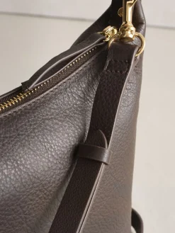 Next Chocolate Brown Hand Held Leather Bag Outlet