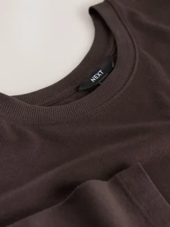 Next Jersey Two In One T-Shirt Dress Chocolate Brown Discount