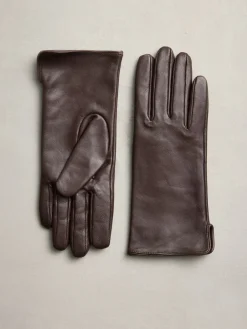 Next Chocolate Brown Leather Gloves