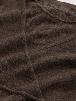 Next Maternity Knitted Nursing Dress Chocolate Brown Best