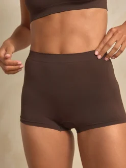 Next N.Premium Super Soft Seamless Shorts Chocolate Brown Discount