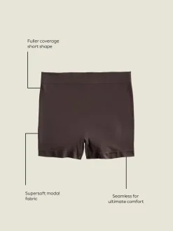 Next N.Premium Super Soft Seamless Shorts Chocolate Brown Discount