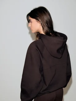 Next Relaxed Fit Heavyweight Regular Length Hoodie Chocolate Brown