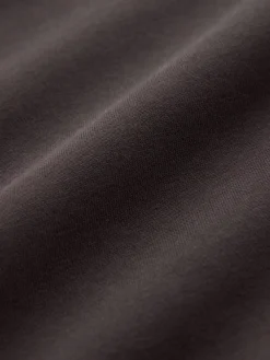 Next Relaxed Fit Heavyweight Longline Hoodie Chocolate Brown Hot