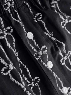 Next Chocolate Brown Slogan Short Pyjamas Set New