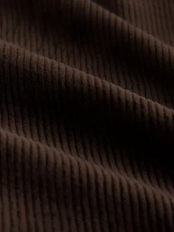 Next Chocolate Brown Soft Feel Cord Long Sleeve Hoodie Sale