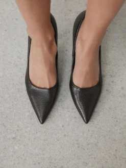 Next Standard/Wide Fit Forever Comfort® Point Toe Court Heels Chocolate Brown Discount