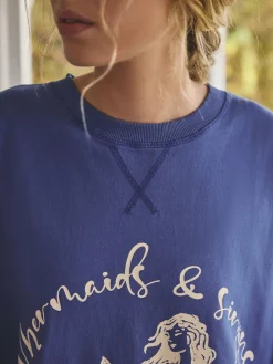 Next Cobalt Blue Graphic Nightie Outlet