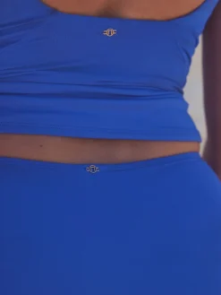 Next Cobalt Blue Midi Waist Print Bikini Bottoms Outlet